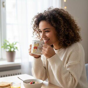 🍯 Winnie the Pooh Honey Mug & Spoon Set | Disney Coffee Cup